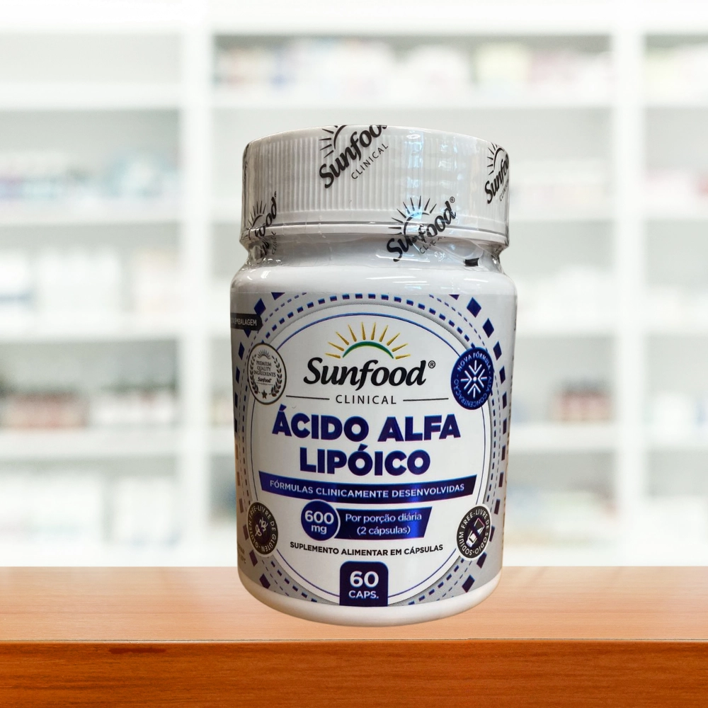 Ácido Alfa Lipóico, 600mg, 60 Cápsulas, Sunfood