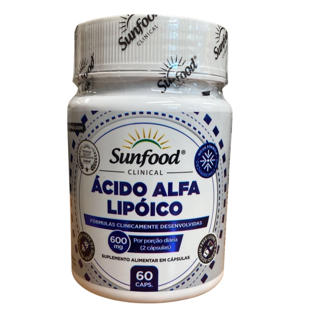 Ácido Alfa Lipóico, 600mg, 60 Cápsulas, Sunfood