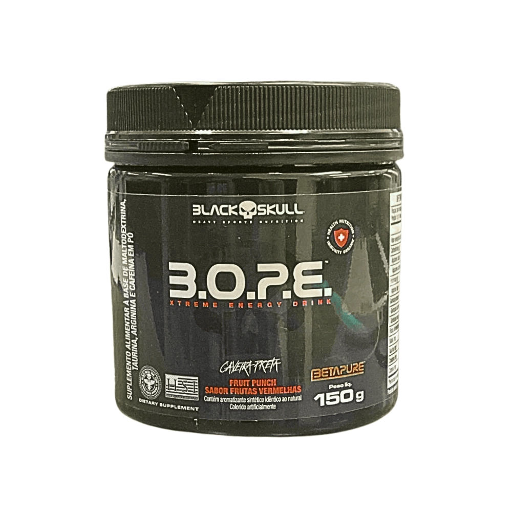 Pré Treino B.O.P.E, Frutas Vermelhas, 150g - Black Skull