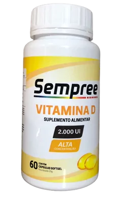 Suplemento Sempree,  Vitamina D 2000IU, 60 capsulas, Alquimia