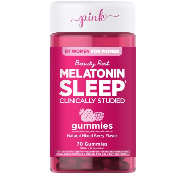 Melatonina 10mg, 70 Gomas Sabor Misto de frutos, Pink