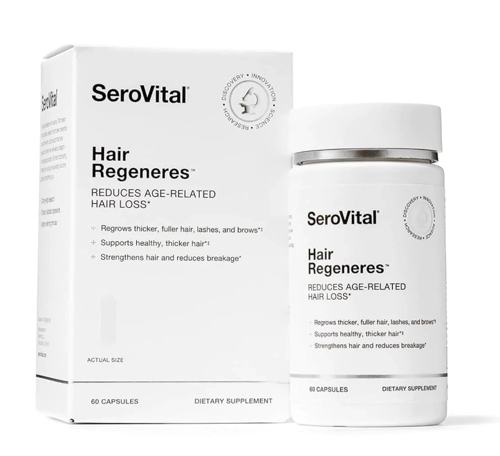 Regeneradores Capilares, Diminuição Notável na Queda de Cabelo, 60 Cápsulas, SeroVital