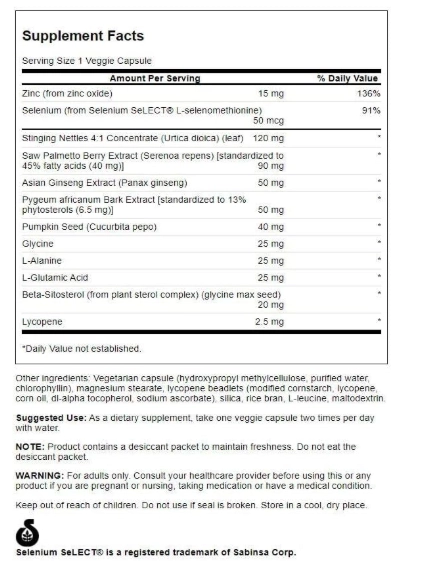 Prostate Plus, Suporte a Saúde Geral da Próstata, 180 Cápsulas, Swanson