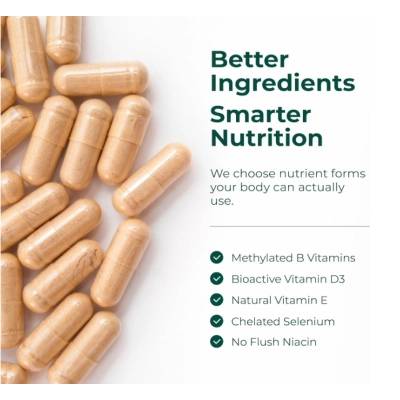 Multivitamin for Men, Multivitamínico para Homens com B12, A, D, C, Zinco, Magnésio e Mais, 60 Cápsulas, Vimerson Health