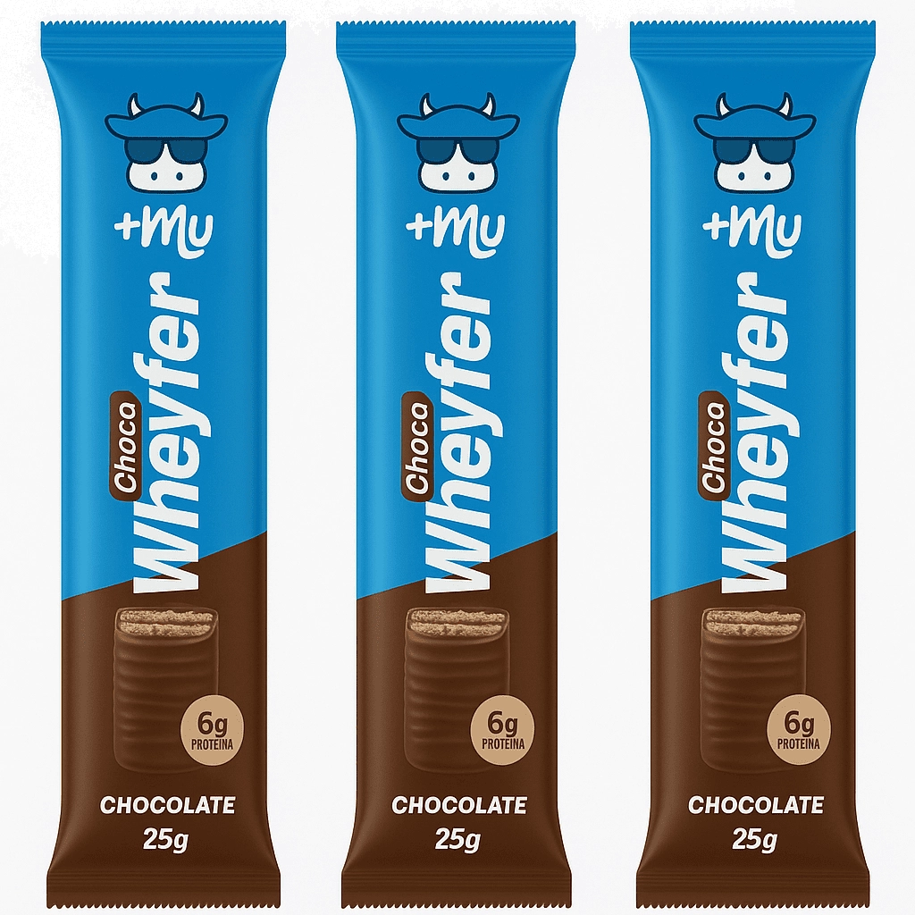 Chocowheyfer Proteico, Sabores, 3 Unidades, 25g Cada, +Mu