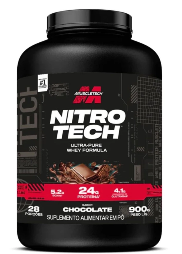 Whey Nitro Tech, 900g Sabores, Muscletech