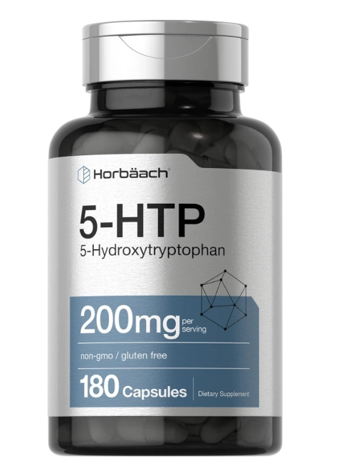 5HTP 200mg, 180 Cápsulas, Horbaach