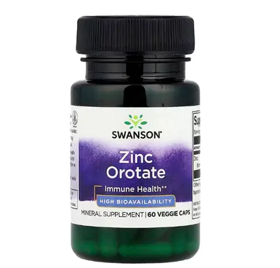 Zinco Orotate, 60 Cápsulas, Swanson