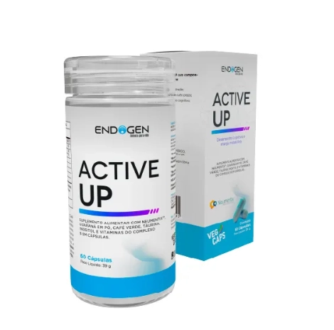 Active UP, Auxilio na Saúde Cognitiva, Concentração e Metabolismo, 60 Cápsulas, Endogen