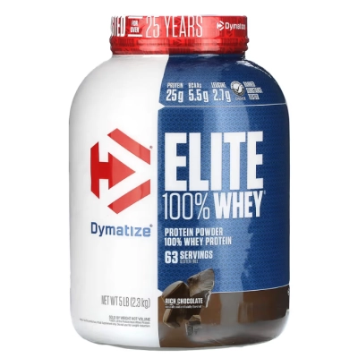 Whey Protein Powder Elite 100%, 2,3kg Sabor Chocolate Intenso, Dymatize Whey Protein Powder Elite 100%, 2,3kg Sabor Chocolate Intenso, Dymatize