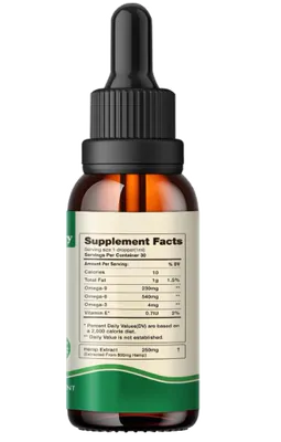 Óleo de Cânhamo orgânico de alta potência, Hemp Oil 25.000, Vegano e natural, 30ml, RiRywony Health