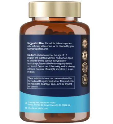 Liposomal, Glucosamina Condroitina com MSM e Colágeno 3000mg, 120 Cápsulas, Totaria Health