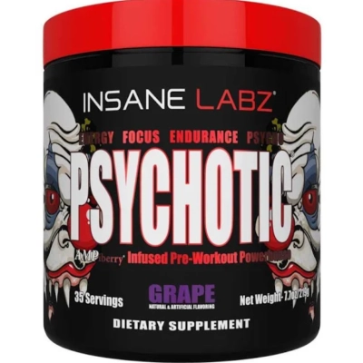 Pre Treino Psychotic Red, Sabores, Insane Labz