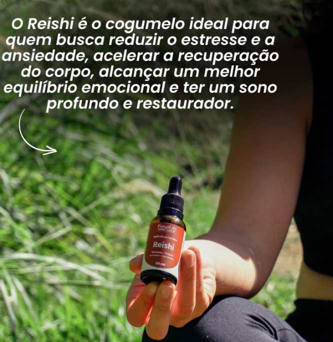 Cogumelo Reishi, 30ml Extrato Líquido, Microdose Life