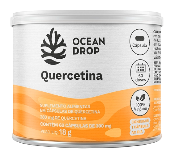Quercetina, 280mg, 60 cápsulas, Ocean Drop