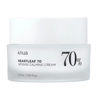 Heartleaf 70 Creme Calmante Intenso, Hidratação e Suavização da Pele, 50ml, Anua Heartleaf 70 Creme Calmante Intenso, Hidratação e Suavização da Pele, 50ml, Anua