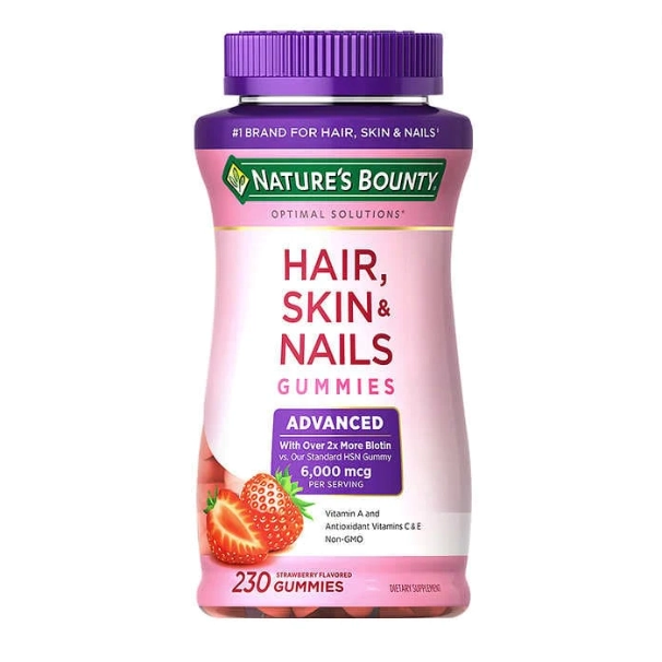 Hair, Skin & Nails (cabelo, pele e unhas), 230 Gomas, Nature's Bounty