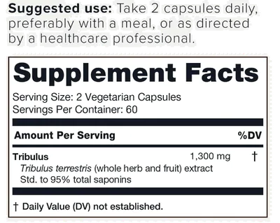 Tribulus Ultra concentrado, 1300mg, 120 cápsulas, Toniiq