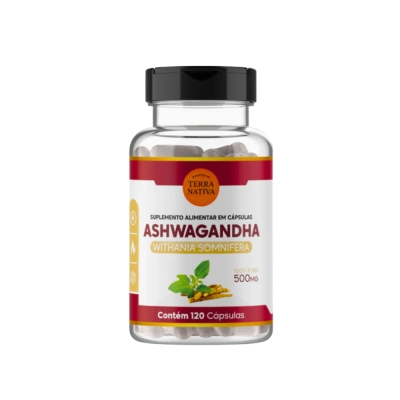 Ashwagandha, Withania Somnifera, 500mg, 120 Cápsulas, Terra Nativa