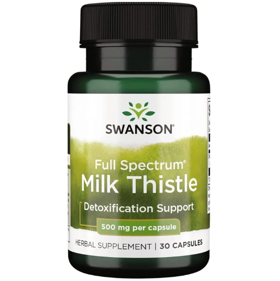 Milk Thistle, 500mg, 30 capsulas, Swanson