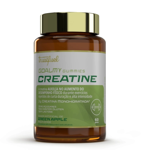 Creatina, 60 Gomas Sabor Green Apple, Trustfuel