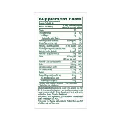 Pré-Natal, Folate &amp; Dha,Raspberry Lemonade, 90 Gummies, Vitafusion 