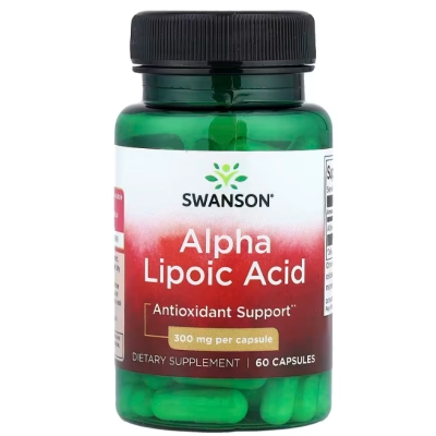 Ácido Alfa Lipoico 300mg, Cápsulas, Swanson