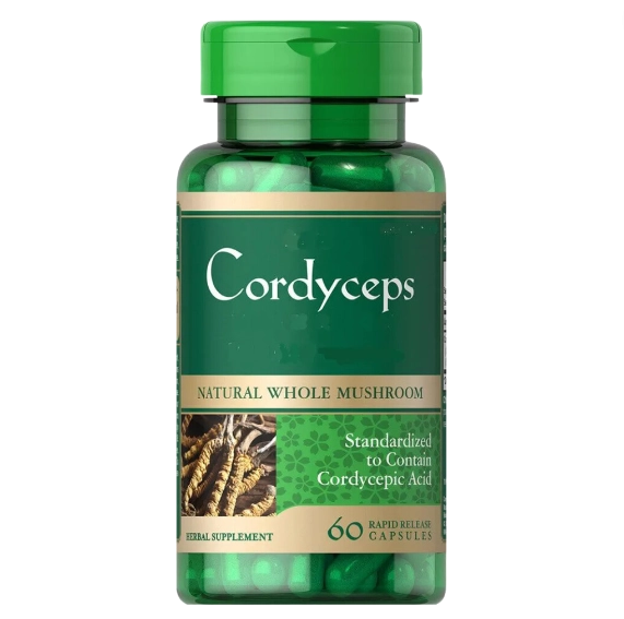 Cordyceps, 750mg, 60 cápsulas, Puritan's Pride