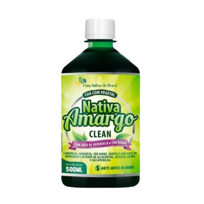 Chá com Vegetais, Nativa Amargo Clean, 500ml, Flora Nativa Do Brasil