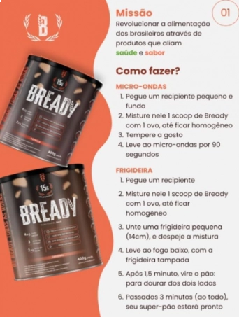 Bready Sabor Pàprica, Super Pão Proteico Low Carb Sem Glúten 400g, Hevo