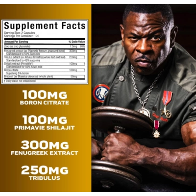 AlphaTest, Aumento de Testosterona Masculina com Tribulus Terrestris e Boro, Cápsulas, MuscleTech