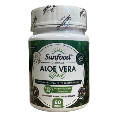 Aloe Vera Gel, 1200mg, 60 Cápsulas, Sunfoods