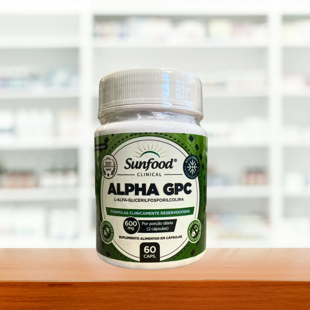 Alpha GPC, 600mg, 60 Cápsulas, Sunfood