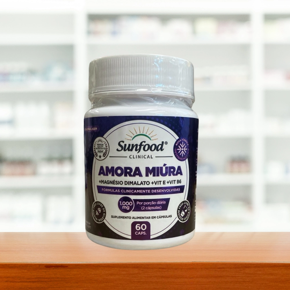 Amora Miura (Morus Nigra), 1000mg, 60 Cápsulas, Sunfood