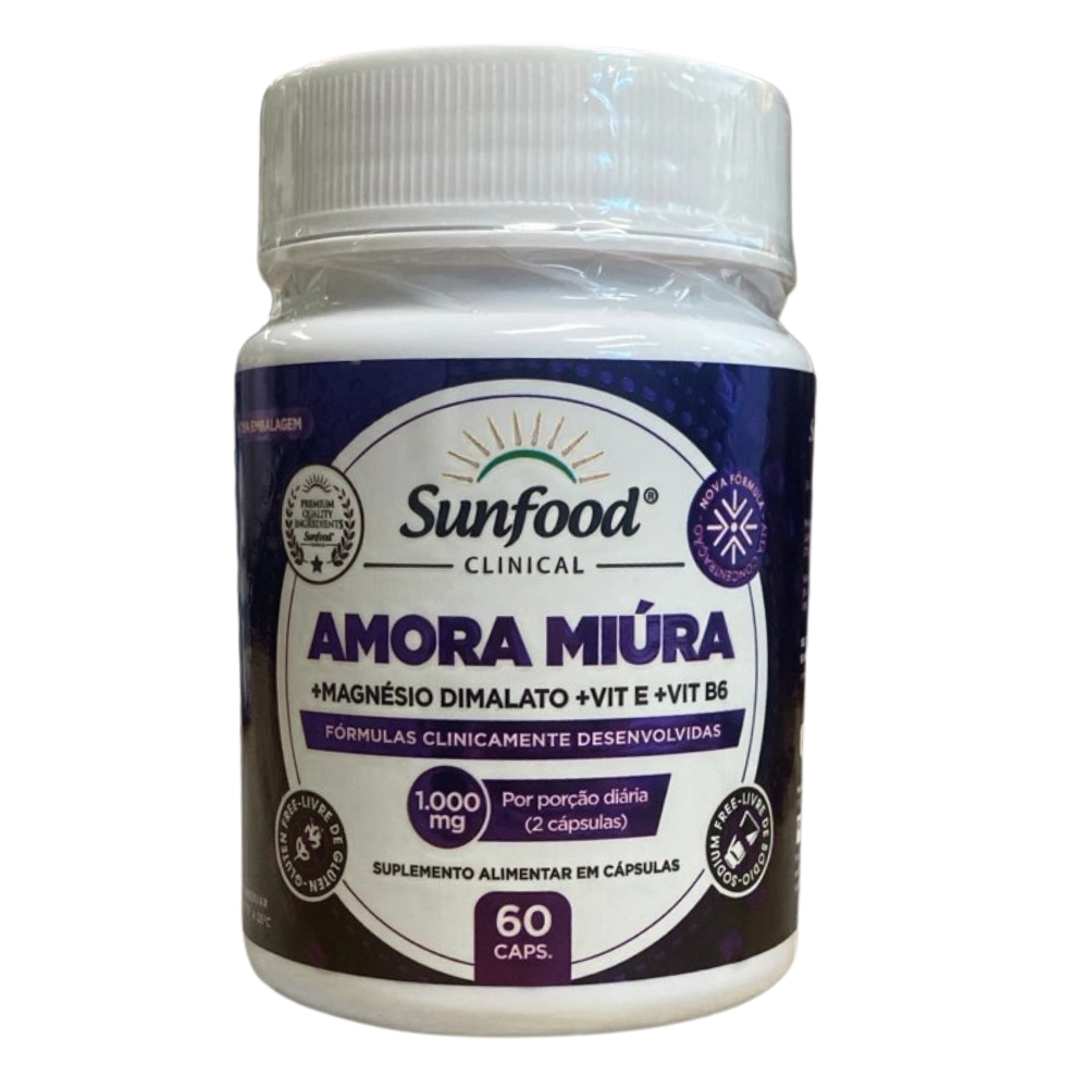 Amora Miura (Morus Nigra), 1000mg, 60 Cápsulas, Sunfood