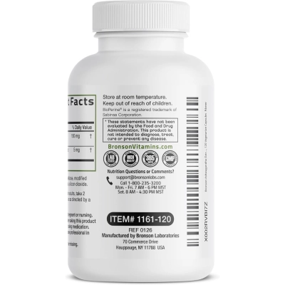 Ashwagandha Extra Strength, 150mg, 120 Cápsulas, Bronson 
