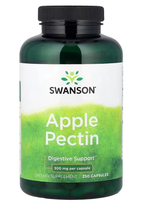 Apple Pectin 300mg, Pectina de Maçã, 250 Cápsulas, Swanson