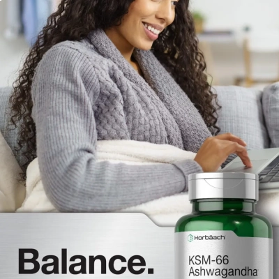 KSM-66 Ashwagandha, 600Mg, 60 Cápsulas, Horbaach 
