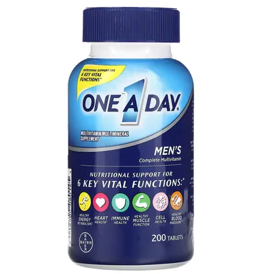 Multivitamínico para Homens, 200 Comprimidos, One-A-Day