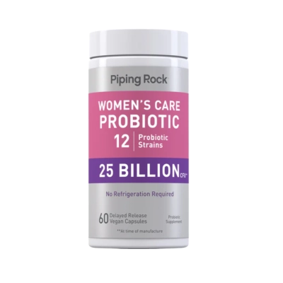Women's Care Probiotic 12, 25 Billion CFU**, 60 Cápsulas, Piping Rock 