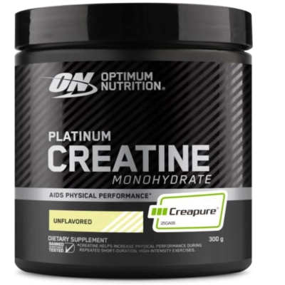 Creatina Creapure Micronizada, 300g Sem Sabor, Optimum Nutrition