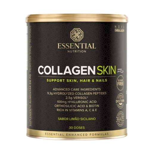 Colágeno, Collagen Skin, 330g Sabores, Essential Nutrition