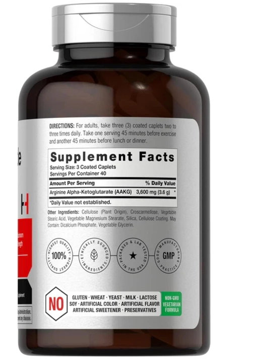 Óxido Nítrico Máximo 3600mg, 120 Cápsulas, Horbaach