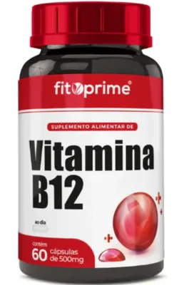 Vitamina B12, IDR 7,2mcg, 60 Cápsulas, Fitoprime