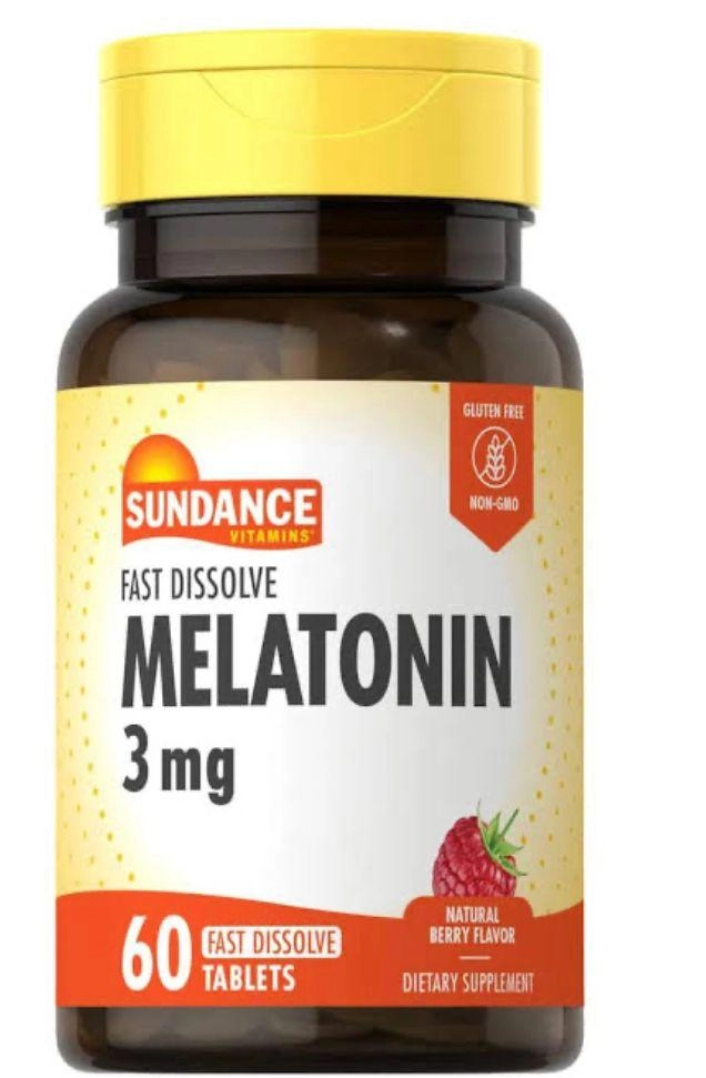 Melatonina 3mg,  60 Comprimidos de dissolução Rápida, Sundance