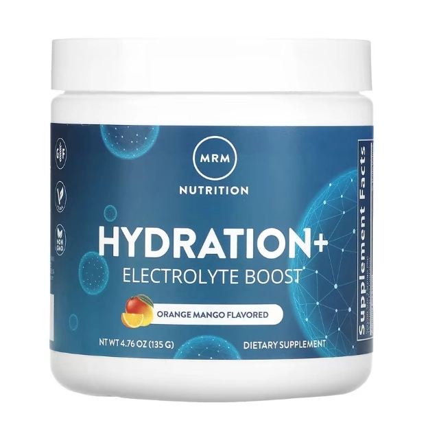 Hidratação + Reforço de Eletrólito, Hydration Electrolyte, 135g Sabor  Laranja e Manga, MRM Nutrition