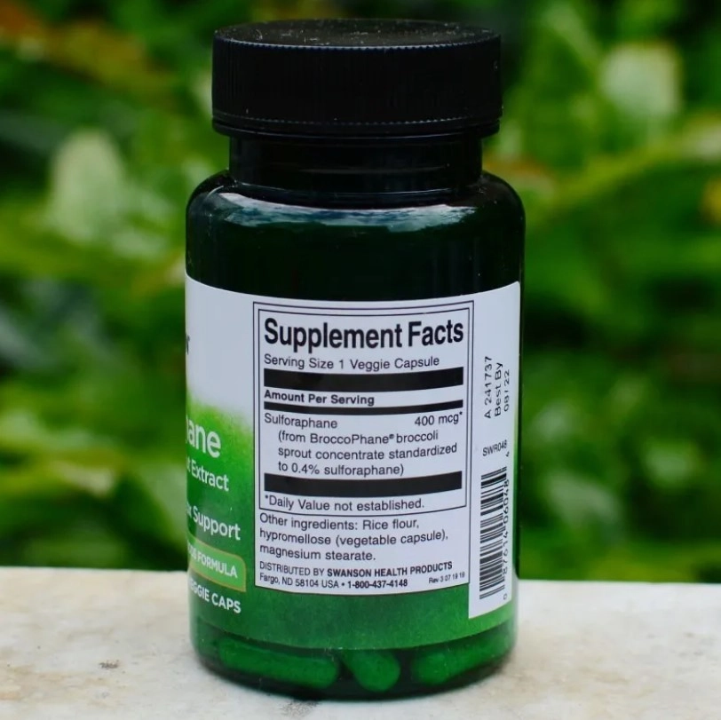 Sulforaphane, Extrato De Brócolis 400mcg, 60 Capsulas, Swanson