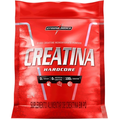 Creatina Hardcore Monohidatata Power, 1kg, Integralmedica