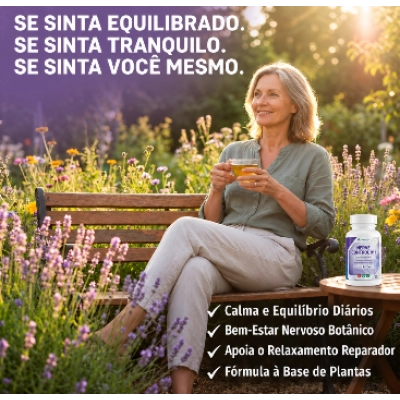 Nerve Control 911, Para o Sistema Nervoso e Calma Diária, 60 Cápsulas, Hytage Labs