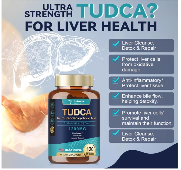 TUDCA 1200mg, 120 Cápsulas, Totaria Health